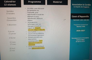 Progamme 2026-2027