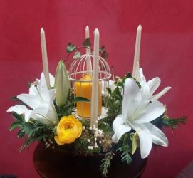 Composition florale de l'atelier Art floral