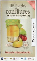 Affiche de 2011 de la fête des confitures