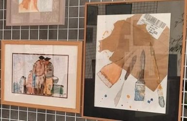 Aquarelles exposées par l'atelier d'aquarelle de La Cordée à La Chapelle-des-Fougeretz