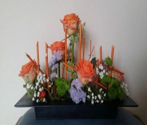 Composition florale de l'atelier Art floral