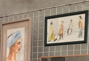 Aquarelles exposées par l'atelier d'aquarelle de La Cordée à La Chapelle-des-Fougeretz